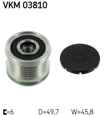 Dispositivo ruota libera alternatore - VKM 03810 SKF